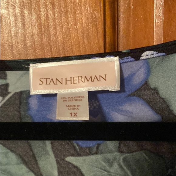 Stan Herman Casual Black and Purple Sleeveless Maxi Sundress Size 1XL - Picture 3 of 9